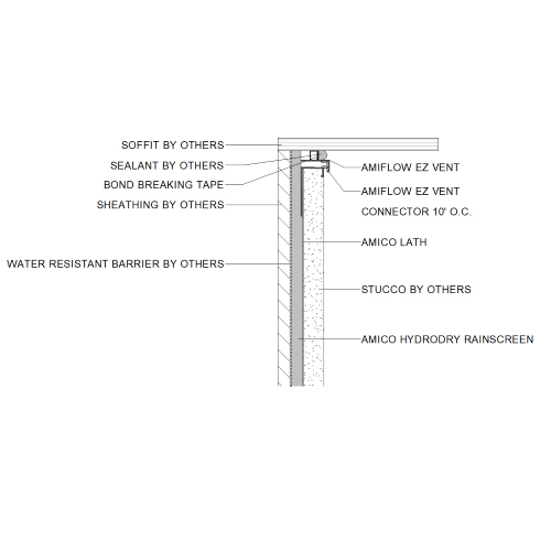 AMICO Hydrodry® Moisture Control System: AMICO E-Z Vent™ Vinyl Hi-Performance Trim