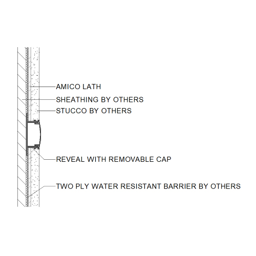 Vinyl Stucco System Accessories: Vinyl Reveal With Removable Cap
