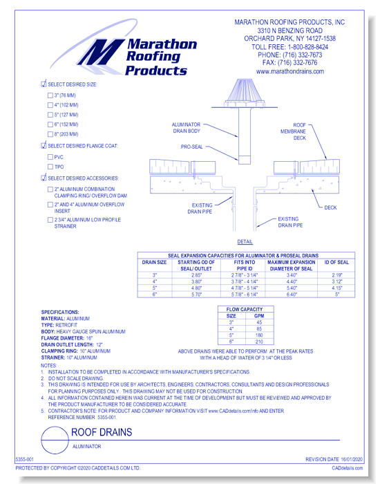 Roof Drains: Aluminator
