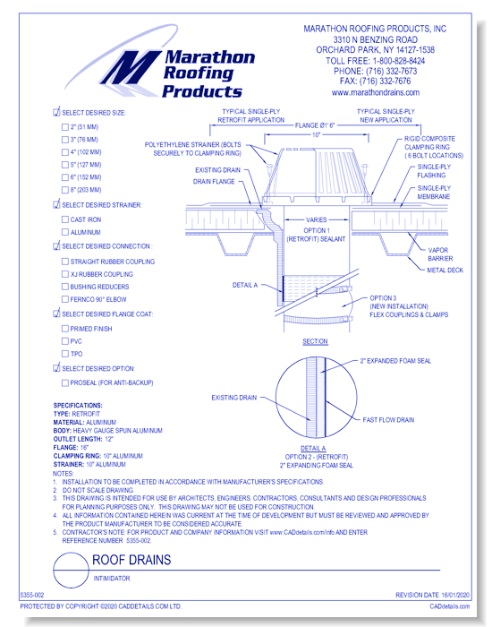 Roof Drains: Intimidator