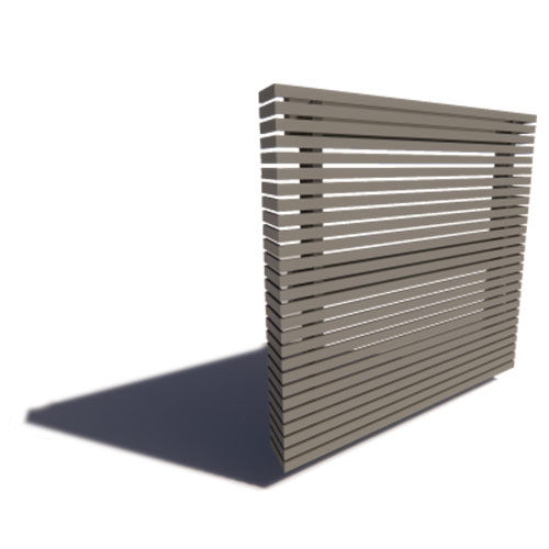 Horizontal Screens: Hollywood Wall System (Corner)
