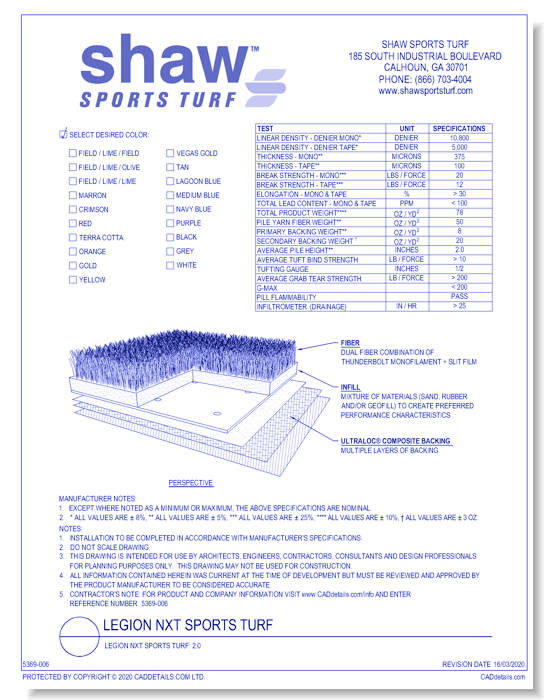 Legion Sports Turf: Legion NXT 2.0