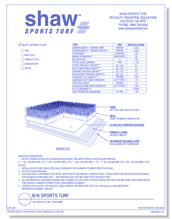 B1K Sports Turf: Six4Three