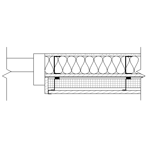 Real Rain Screen™ Siding (Metal Studs): Termination Detail (Door)
