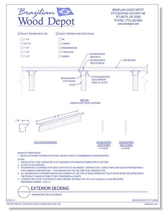 Exterior Decking: Undermount Deck Fastening 