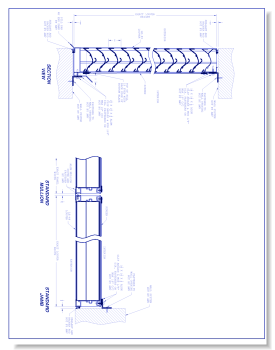 Wind Driven Rain Louver: LE-44