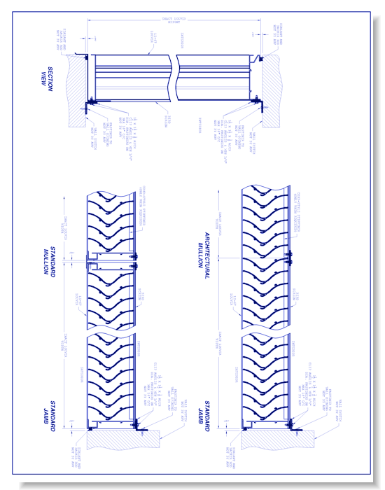 Wind Driven Rain Louver: LE-67V
