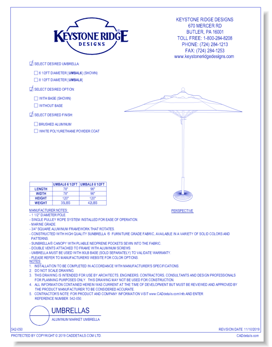 Aluminum Market Umbrella