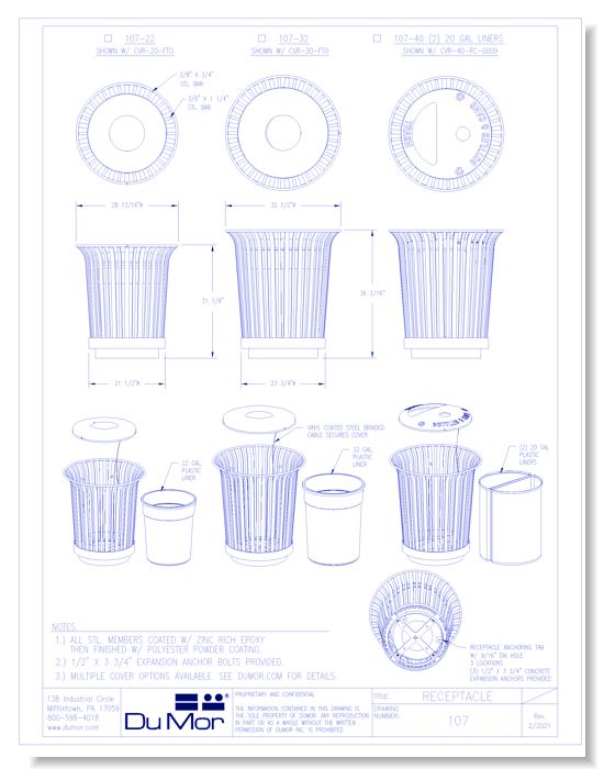 Receptacle 107