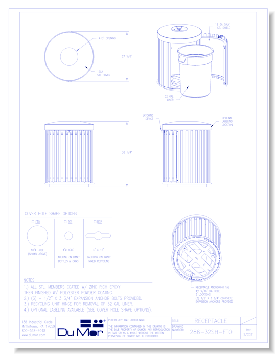 Receptacle 286