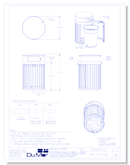 Receptacle 287