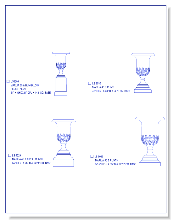 Marlia Collection Combinations  (46 - 57.5 Inch High)