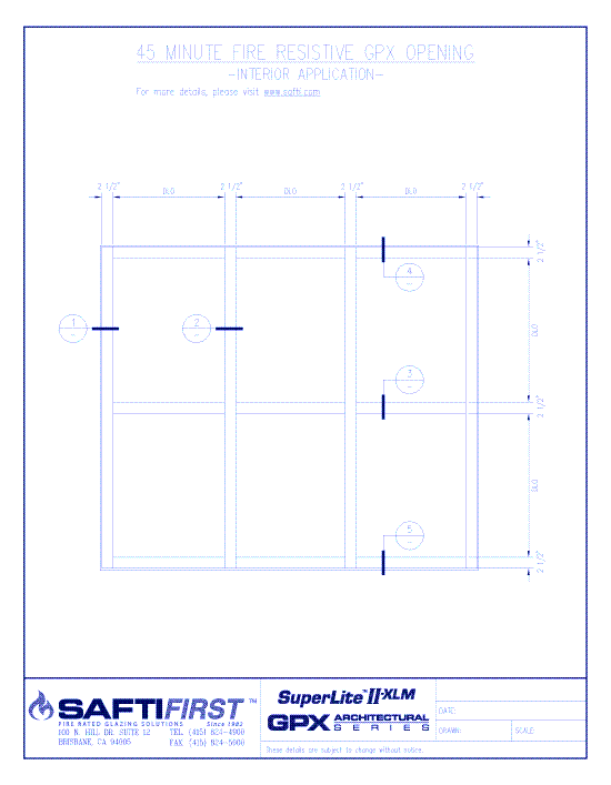 GPX Architectural Series: 45 Minute Fire Resistive Opening with SuperLite II-XLM