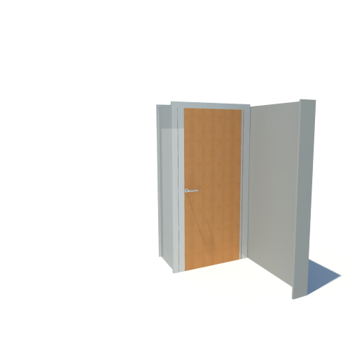 SI-PK90FPL - Single Swing - Pocketed 90 Flush Panic / Lever