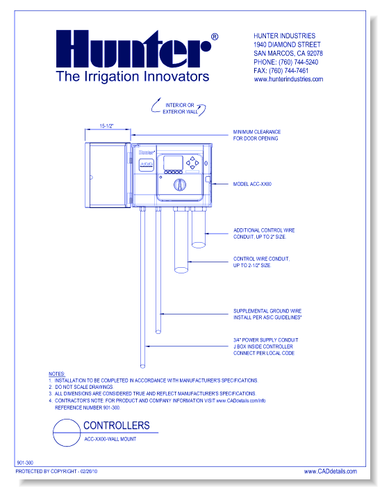 Controllers - ACC-XX00 Wall Mount