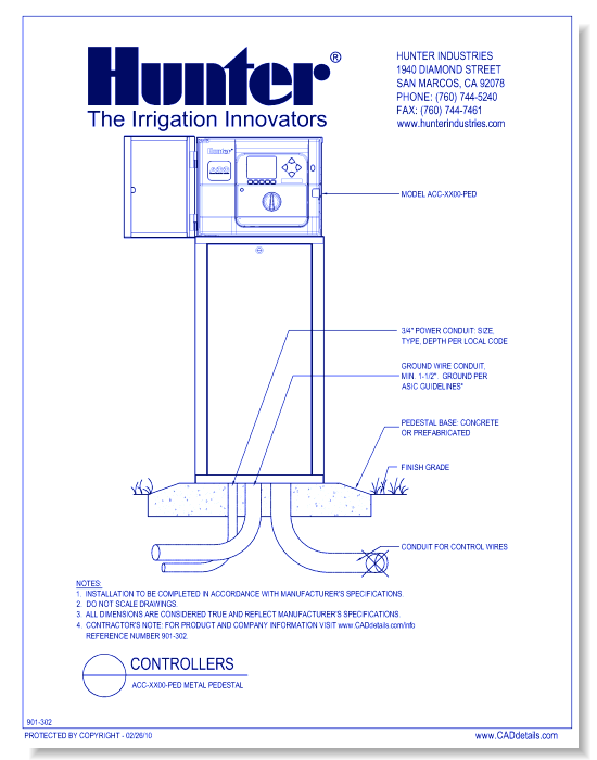 Controllers - ACC-XX00-PED Metal Pedestal