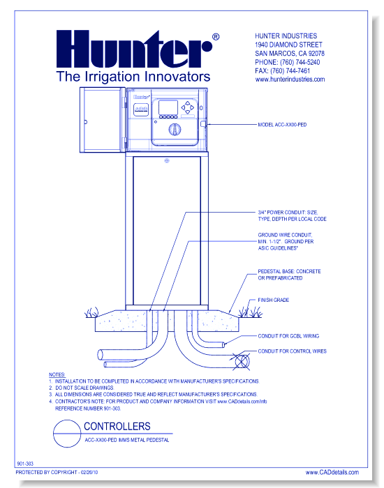 Controllers - ACC-XX00-PED-IMMS Metal Pedestal
