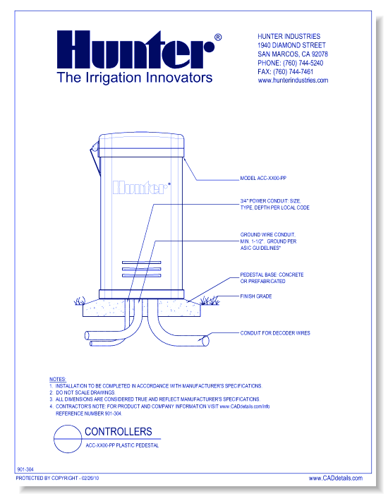 Controllers - ACC-XX00-PP Plastic Pedestal