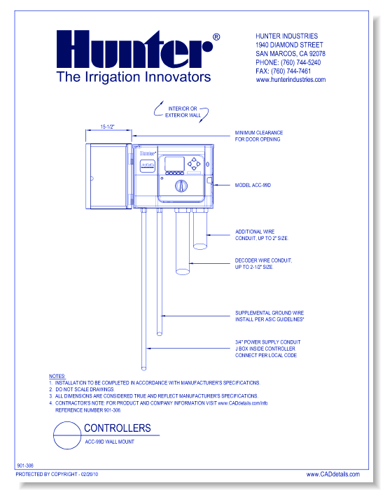 Controllers - ACC-99D Wall Mount