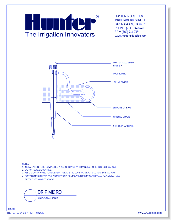 Drip Micro -  Halo Spray Stake