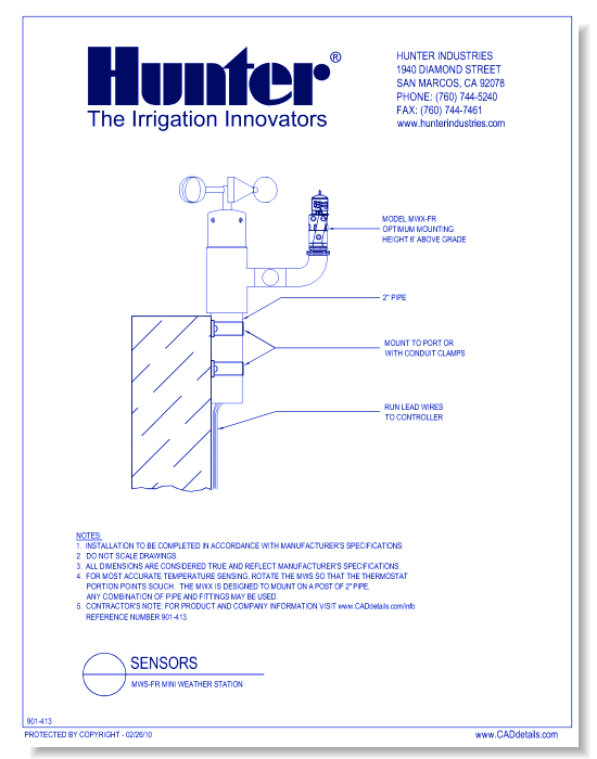 Sensors - MWS-FR Mini Weather Station