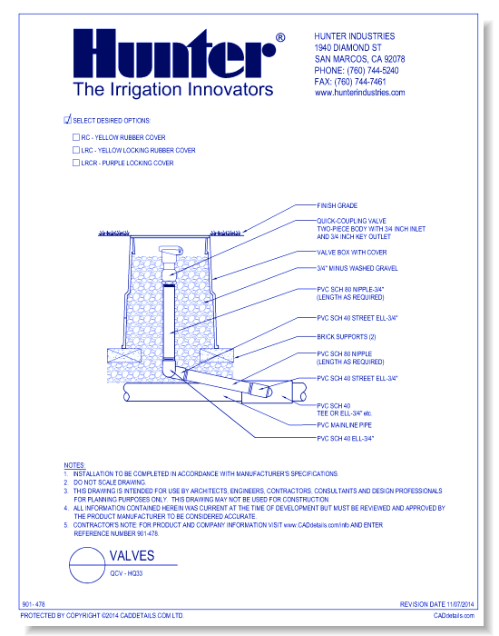 Valves - QCV - HQ33