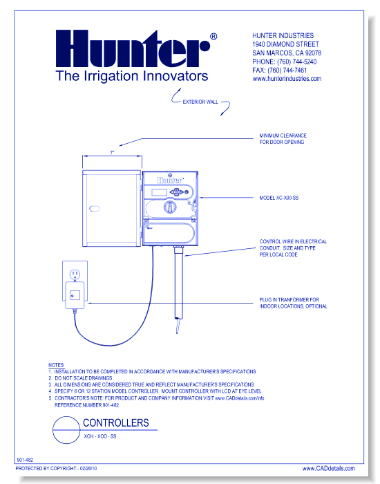 Controllers - XCH-X00-SS XC Hybrid Stainless Steel Irrigation Controller