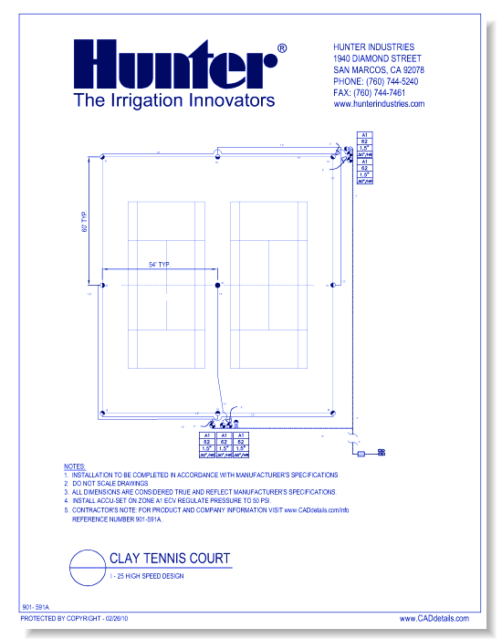 Clay Tennis Court - I-25 High Speed Design (1 of 2)