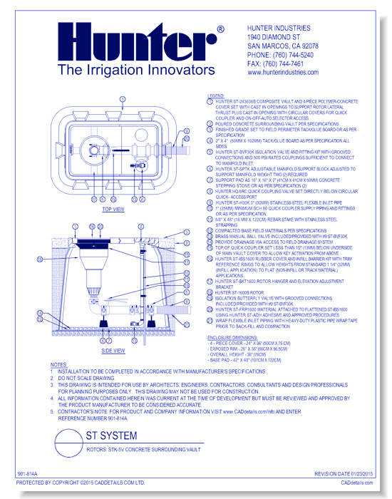 Rotors: STK-5V Concrete Surrounding Vault