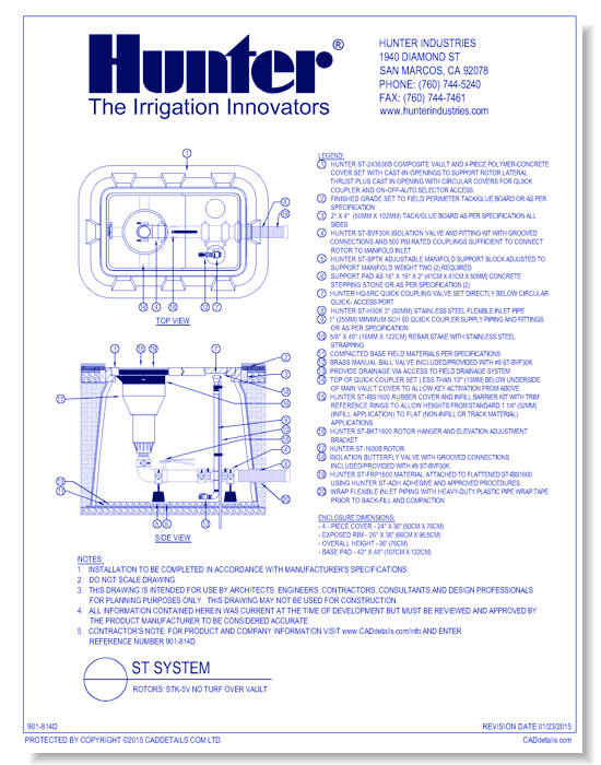 Rotors: STK-5V No Turf Over Vault