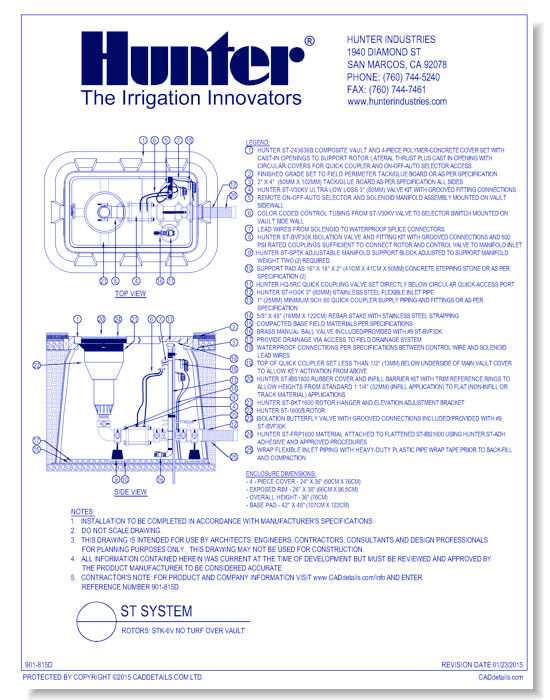 Rotors: STK-6V No Turf Over Vault