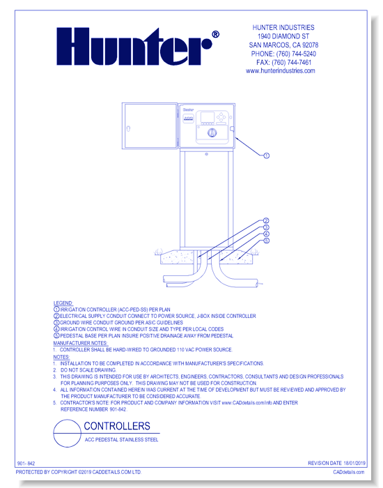 Controllers - ACC Pedestal Stainless Steel