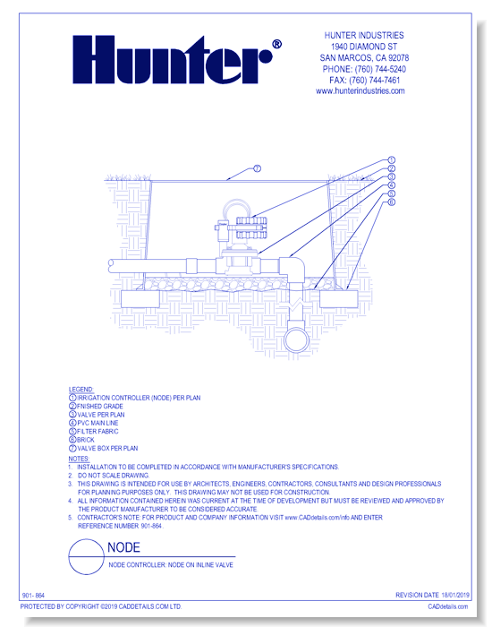 Node Controller: NODE on Inline Valve