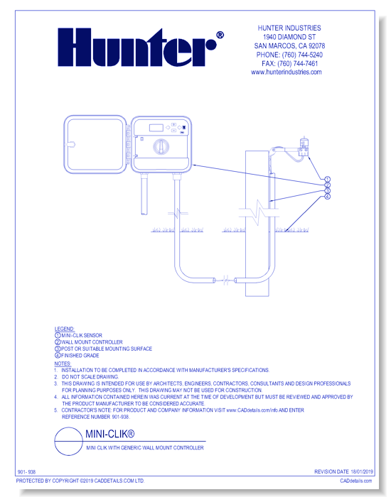 Sensors - Mini Clik with Generic Wall Mount Controller