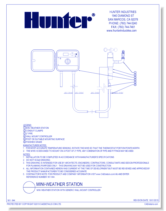 Sensors - Mini Weather Station with Generic Wall Mount Controller