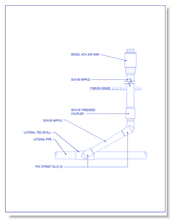 Valves - HCV-XXF-XXM - HCV Check Valve w/ Check Valve & w/ PVC Street Elbows