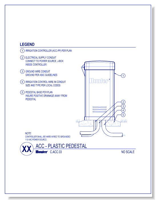 Controllers - ACC-XX00-PP Plastic Pedestal