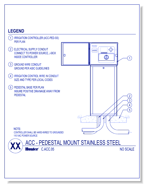 Controllers - ACC Pedestal Stainless Steel