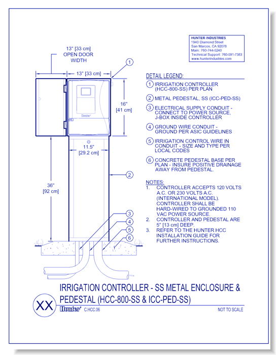 Controllers - HCC Stainless Steel Pedestal