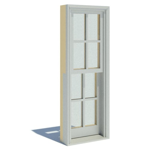 E-Series: Aluminum Clad - Double-Hung & Single-Hung Windows - Elevation