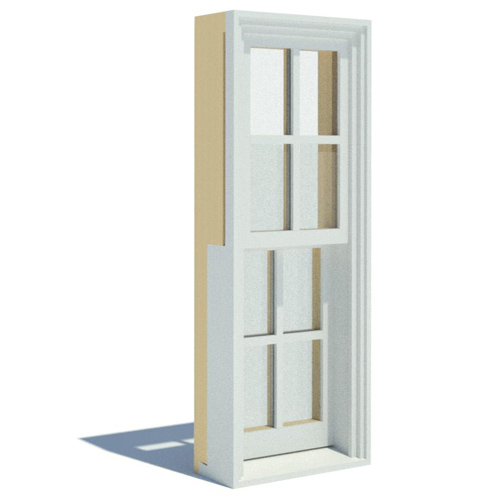 A-Series: Composite Clad - Double-Hung Window - Elevation