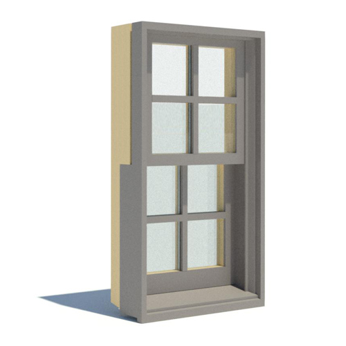 400 Series: Vinyl Clad - Tilt-Wash Double-Hung Windows - Elevation