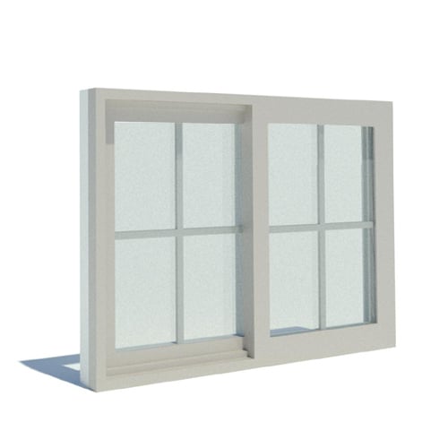 100 Series: Composite - Gliding Windows - Elevation