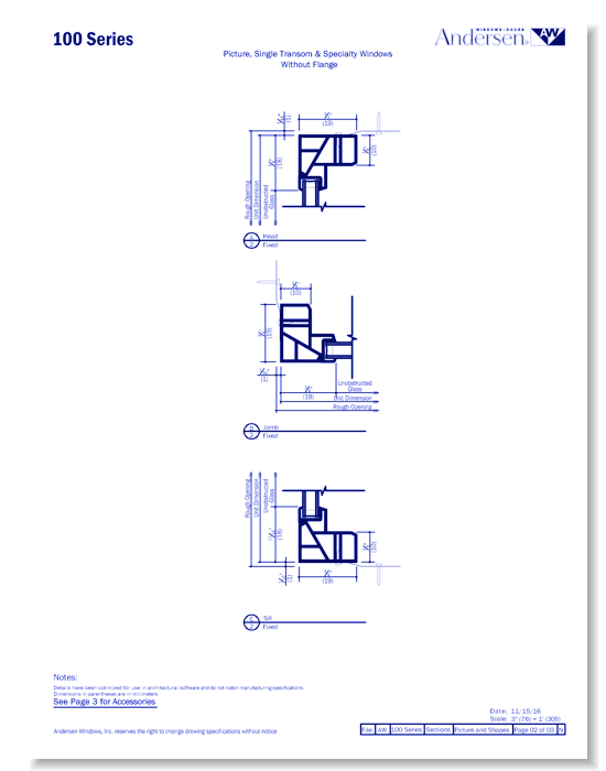 100 Series: Composite - Picture & Specialty Windows - Section