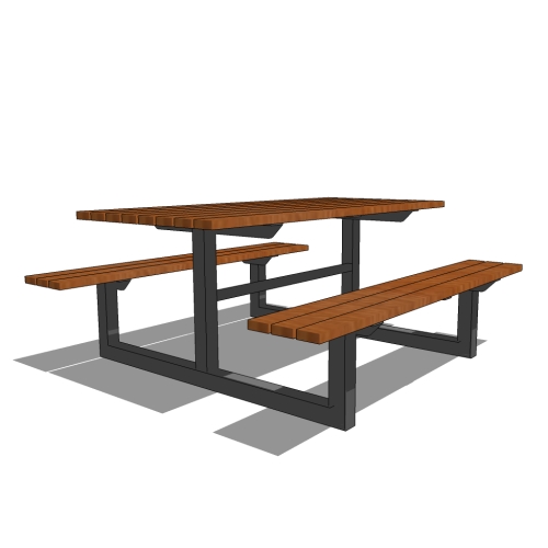 MTB-0210-00040 Picnic Table (MLPT210-S-W)