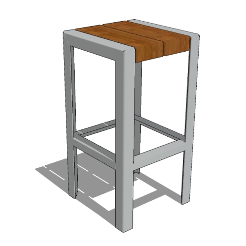 MCH-1050-00001 Bar Stool (MLST1050B-BH-PBK)