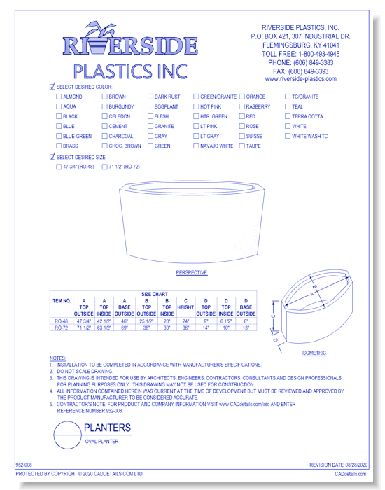 Oval Planter