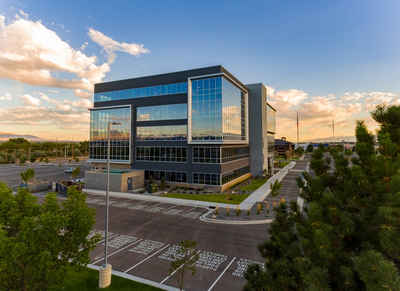 Utah's Sandy Commerce offices feature mountain views framed by Tubelite's systems preview 2