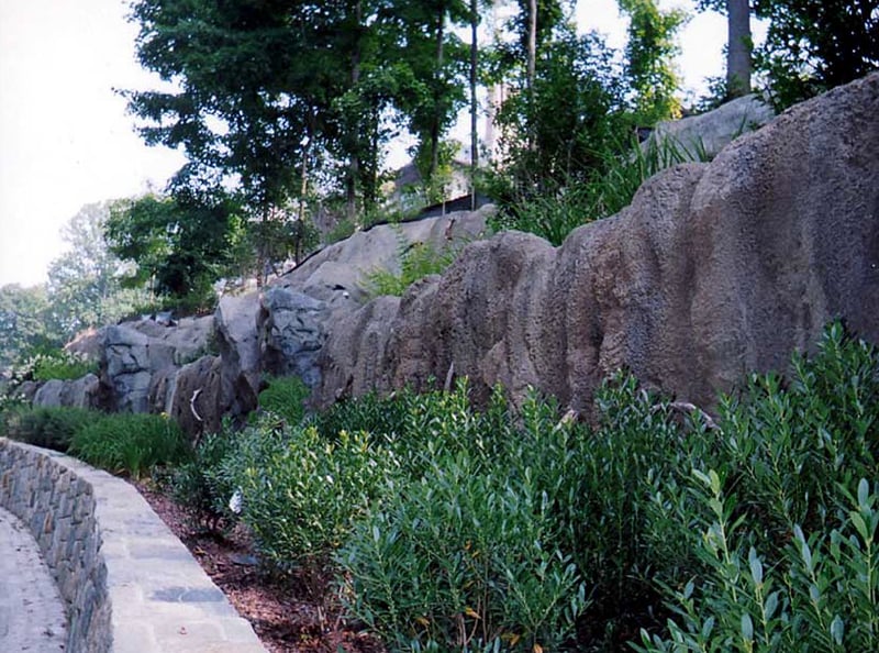 Boulderscape Multi-Tiered Soil Nail Wall Turned Into a Cascading Waterfeature preview 4
