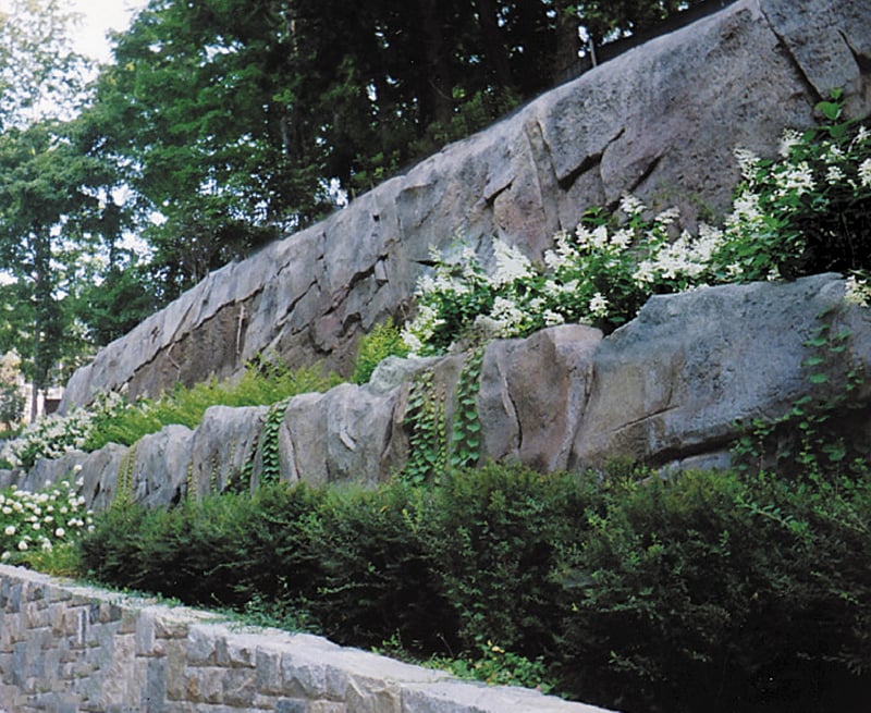 Boulderscape Multi-Tiered Soil Nail Wall Turned Into a Cascading Waterfeature preview 5